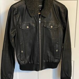 Obey Charcoal Textured Jacket